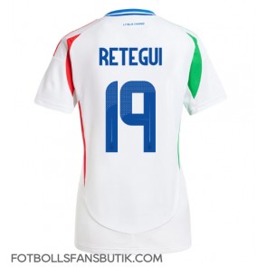 Italien Mateo Retegui #19 Replika Bortatröja Damer EM 2024 Kortärmad